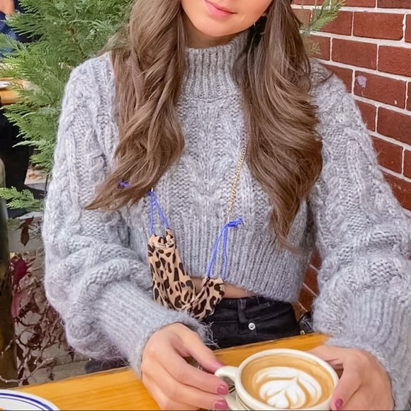 NWT Zara Cropped Cable Knit Sweater - Picture 3 of 10